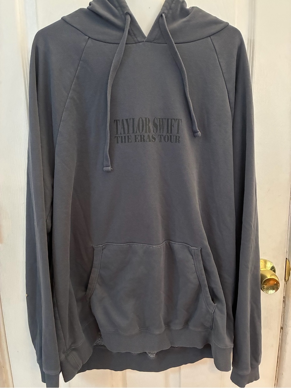 Official Taylor Swift The Eras Tour Washed Blue Hoodie Size XL Concert Merch